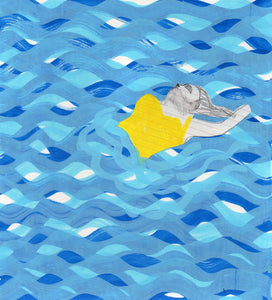 Pool painting 'Transformer' / Astrid Oudheusden. Limited edition print. 